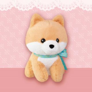 【Aマロン(水色リボン)】Lovely Puppy ポメラニアン 42cm