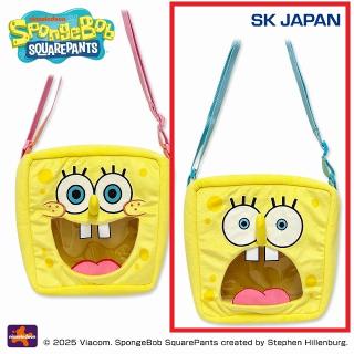 【スポンジ・ボブ】【Bびっくり(持ち手ブルー)】スポンジ・ボブ 窓付きショルダーバッグ