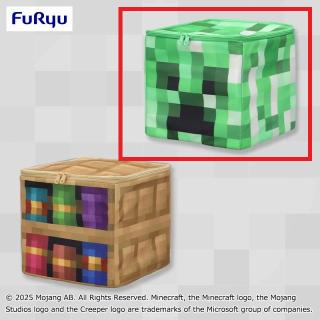 【マインクラフト】【Bクリーパ―】マインクラフト 収納BOX：本棚：クリーパー