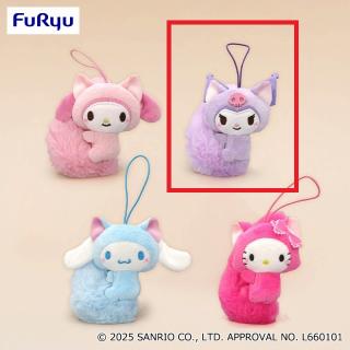 【サンリオ】【Bクロミ】サンリオキャラクターズ 平成ふわふわ尻尾マスコット
