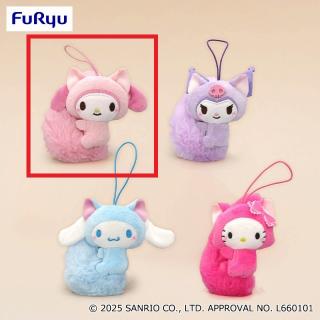 【サンリオ】【Aマイメロディ】サンリオキャラクターズ 平成ふわふわ尻尾マスコット