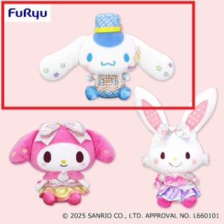 【サンリオ】【Aシナモロール】サンリオキャラクターズ いちご新聞640号コラボレーションぬいぐるみ②