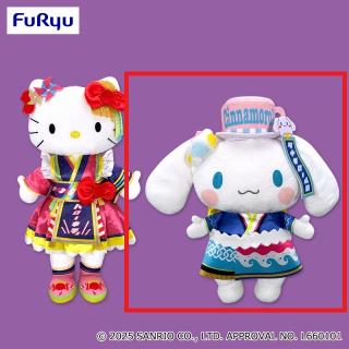 【サンリオ】【Bシナモロール】サンリオキャラクターズ ピューロランドコラボレーション ライブキャラBIGぬいぐるみ～ハローキティ・シナモロール～