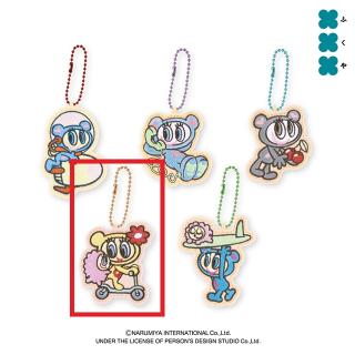 【エンジェルブルー】【Bハナちゃん＆ひつじクン】エンジェルブルー　刺繍キーホルダー