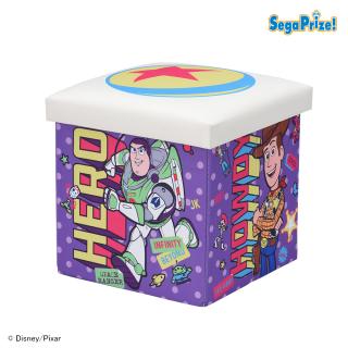 【ディズニー】【Aパープル×クリーム】トイ・ストーリー　[PtZ]収納ボックスチェア