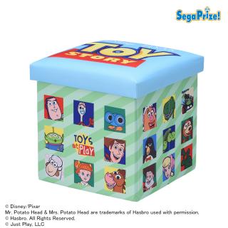 【ディズニー】【Bグリーン×ブルー】トイ・ストーリー　[PtZ]収納ボックスチェア
