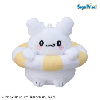 【サンリオ】【Cイエロー】はなまるおばけ　マスコット　ぷかぷかうきわ
