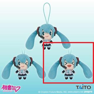 【初音ミク】【C目閉じ(両目閉じ)】初音ミク　デフォルメぬいぐるみマスコット