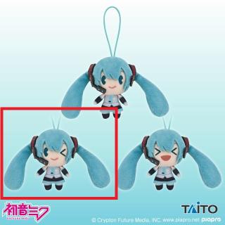 【初音ミク】【Bウィンク(片目閉じ)】初音ミク　デフォルメぬいぐるみマスコット