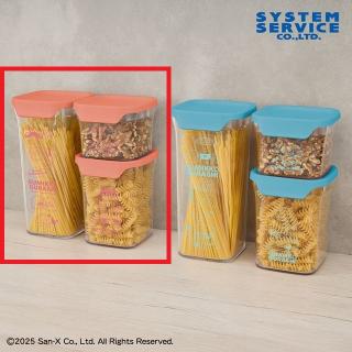 【すみっコぐらし】【Aピンク】すみっコぐらし ようこそ!たべもの王国 クリアストッカー3点セット