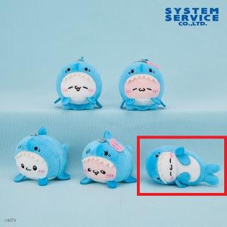【らぶいーず】【Eすもっぴ(寝そべり/目閉じ)】らぶいーず サメになるもん マスコットキーチェーン