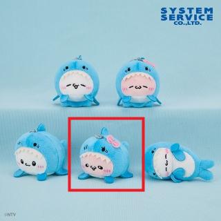 【らぶいーず】【Dぴょんちー(うつぶせ/目開け)】らぶいーず サメになるもん マスコットキーチェーン