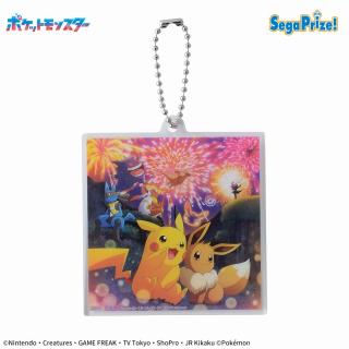 【ポケットモンスター】【Aピカチュウとイーブイたち】ポケットモンスター　アクリルキーチェーン