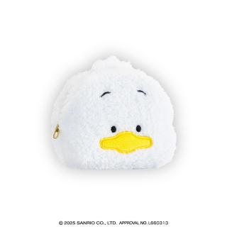 【サンリオ】【Fあひるのペックル】はぴだんぶい ふわふわミニキャラメルポーチ