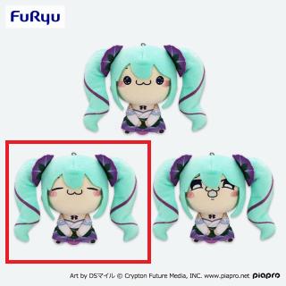 【初音ミク】【Bふふーん(目閉じ)】初音ミク もちぴこぬいぐるみーあさがおー