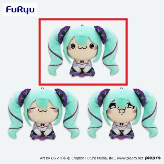 【初音ミク】【Aにっこり(目開け)】初音ミク もちぴこぬいぐるみーあさがおー