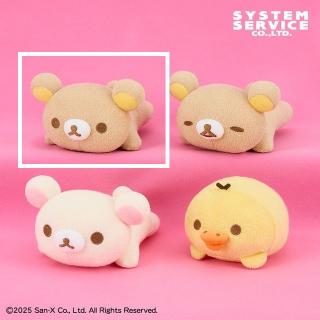 【リラックマ】【Aリラックマ(目開け)】リラックマ タオル地うつぶせぬいぐるみ