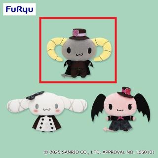 【サンリオ】【Bルロロマニック(ベリー)】サンリオキャラクターズ ダークブラックぬいぐるみ①