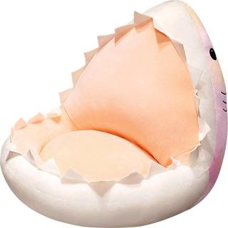 【Aピンク】がぶがぶシャーククッションfluffy color