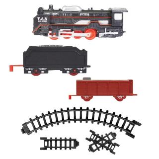 【乗り物】【Aレッド(貨物列車)】蒸気機関車レールウェイセットDX