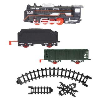 【乗り物】【Bグリーン(貨物列車)】蒸気機関車レールウェイセットDX