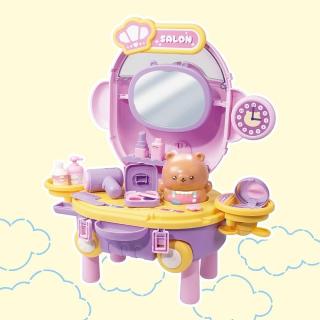 【Bサロンセット(パープル×イエロー)】おままごと くまさんひこうき