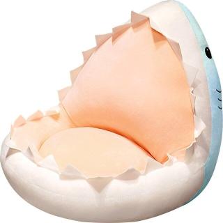 【Bブルー】がぶがぶシャーククッションfluffy color