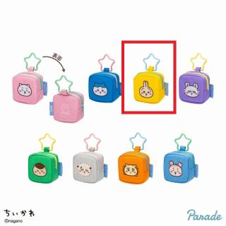 【ちいかわ】【Cうさぎ】ちいかわ カラビナつき刺繍スクエアミニポーチ