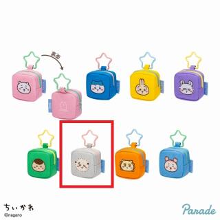 【ちいかわ】【Fラッコ】ちいかわ カラビナつき刺繍スクエアミニポーチ