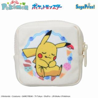 【ポケットモンスター】【Aピカチュウ】ポケットモンスター　スクエアプチポーチ