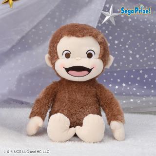 【おさるのジョージ】【B口開け(両手下げ)】おさるのジョージ　赤いほっぺ　Lぬいぐるみ　ピュアキラVer.