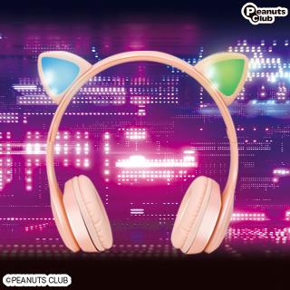 【家電製品(プライズ)】【Aピンク×ピンク】光る！ワイヤレス猫耳ヘッドフォン2