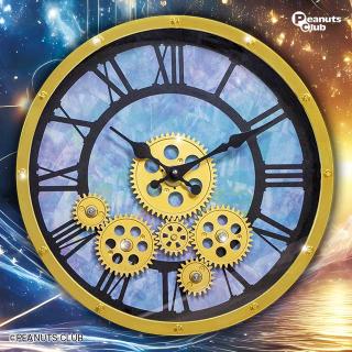【Aゴールド×ゴールド】ムービング ギア クロック