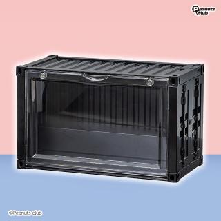 【Bブラック】LEDライト付きフィギュアディスプレイコンテナBOX