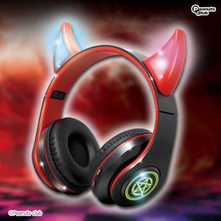 【家電製品(プライズ)】【Bレッド×ブラック】デビル ワイヤレスヘッドフォン2