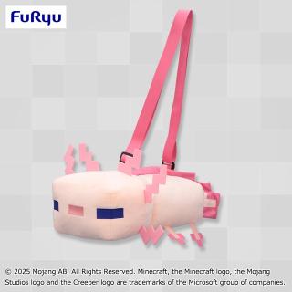 【マインクラフト】【ウーパールーパー】マインクラフト ウーパールーパーぬいぐるみショルダーバッグ