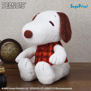 【スヌーピー】【Aレッド】SNOOPY(TM) Lぬいぐるみ チェックベスト