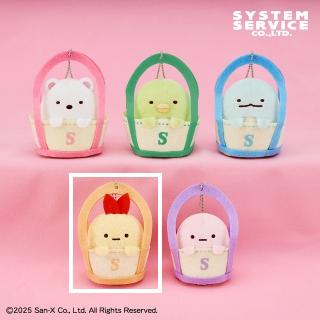 【すみっコぐらし】【Dえびふらいのしっぽ】すみっコぐらし ボールチェーン付きトートバッグでいっしょにおでかけぬいぐるみ