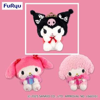 【サンリオ】【Aクロミ】マイメロディ・クロミ HBD Kuromi BIGぬいぐるみ①