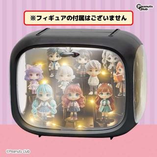 【Bブラック】フィギュアディスプレイケース LEDライト付き 2