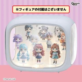 【Aホワイト】フィギュアディスプレイケース LEDライト付き 2