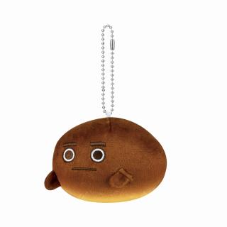 【フジパン】【B黒糖どん(眉あり/口閉じ)】フジパン ボールチェーン付きぬいぐるみ～ネオバタくんとなかまたち～