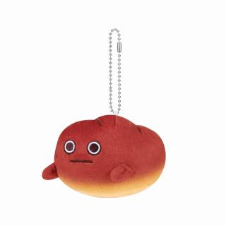 【フジパン】【Aネオバタくん(眉なし/口閉じ)】フジパン ボールチェーン付きぬいぐるみ～ネオバタくんとなかまたち～