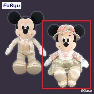【ディズニー】【Bミニー】ミッキー＆ミニー ステンドグラスホラーナイト BIGぬいぐるみ