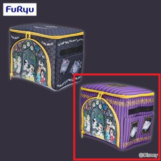 【ディズニー】【Bパープル】ミッキー＆フレンズ ステンドグラスホラーナイト ステンドグラス風クリア収納ケース
