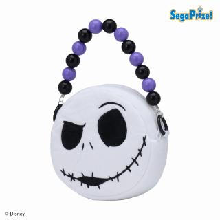 【ディズニー】【Bジャック・スケリントン（眉ひそめ）】Tim Burton’s The Nightmare Before Christmas ビーズハンドルポーチ（EX）