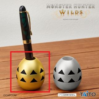 【モンスターハンター】【A金の卵】モンスターハンターワイルズ 金属製ペンスタンド 金の卵＆銀の卵