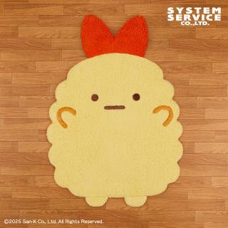 【すみっコぐらし】【えびふらいのしっぽ(しっぽレッド)】すみっコぐらし ビッグダイカットラグ えびふらいのしっぽ