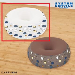 【お文具といっしょ】【Aグレー】お文具といっしょ ビーズクッションXL プレミアムDX