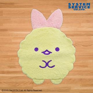 【すみっコぐらし】【えびてんのしっぽ(しっぽピンク)】すみっコぐらし ビッグダイカットラグ えびてんのしっぽ